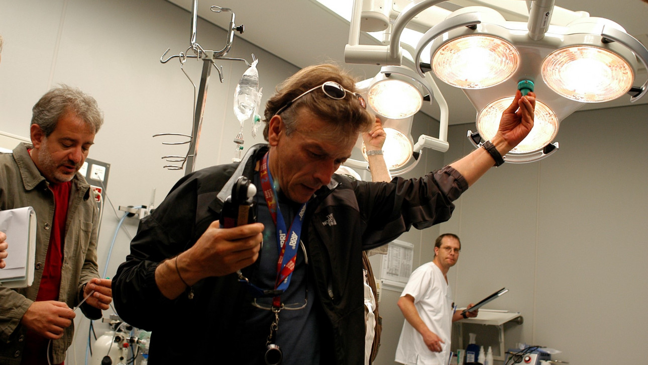 Cinematographer Emil Hristov with the Sofia Award at the 30th Sofia Film Festival